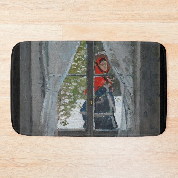 Item preview, Woman Standing by Window in Snowy Landscape designed and sold by SENSIBILITY2020.