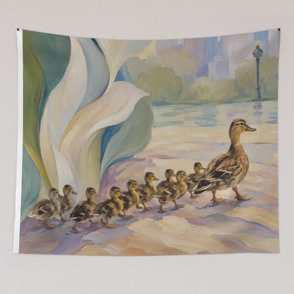 Item preview, Ducklings in Boston  designed and sold by LuluLeb.
