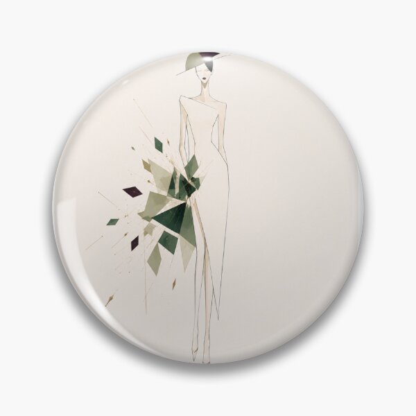 Item preview, Atelier – Geometric Elegance | Luxury Cubism Fashion Illustration. designed and sold by NewtBoo.