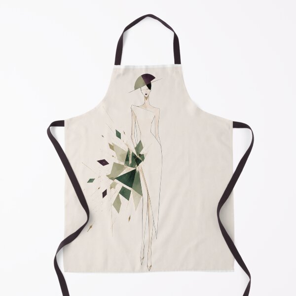 Item preview, Atelier – Geometric Elegance | Luxury Cubism Fashion Illustration. designed and sold by NewtBoo.
