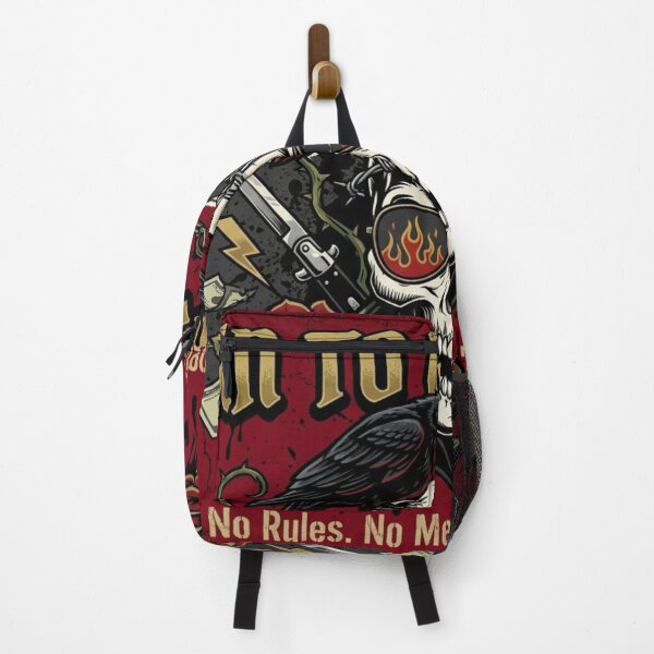 Item preview, Born To Raise Hell Biker Rebel Skull Art designed and sold by inkstablestudio.