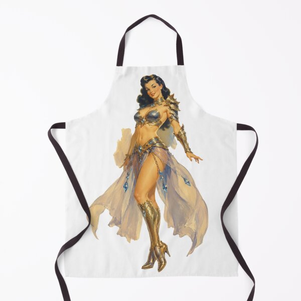 Item preview, Celestial Crystal Queen Pin-Up | Original Vintage Fantasy Illustration designed and sold by Cosplayvintage.