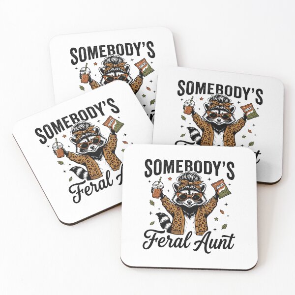 Item preview, Somebody's Feral Aunt Funny Chaotic Family Meme Retro Design designed and sold by get55shirt.