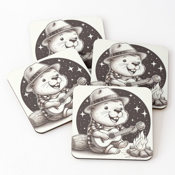 Item preview, A Beaver Playing Acoustic Guitar designed and sold by Art School Dropout.