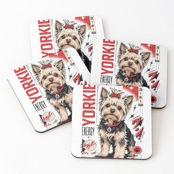 Item preview, Yorkie Energy Anime Style Dog Lover Design designed and sold by AntiqueImages.