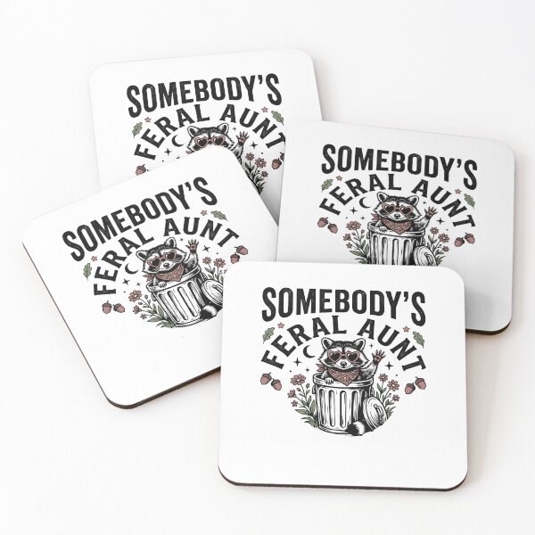 Item preview, Somebody's Feral Aunt Retro Funny Aunt Quote Vintage Humor designed and sold by get55shirt.