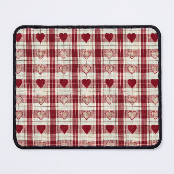 Item preview, Vintage Red Heart Striped Linen designed and sold by LouieVanille.