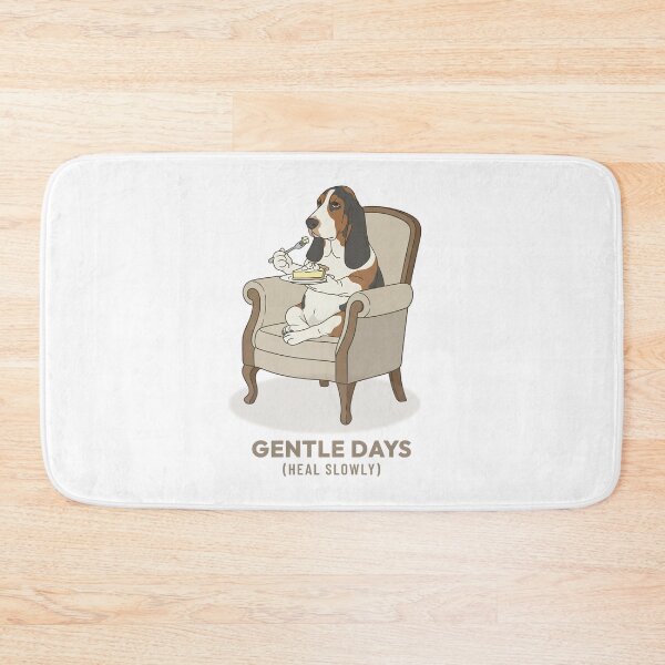 Item preview, Basset Hound enjoying a slice of pie vintage illustration designed and sold by Cozy Vintage Animal.