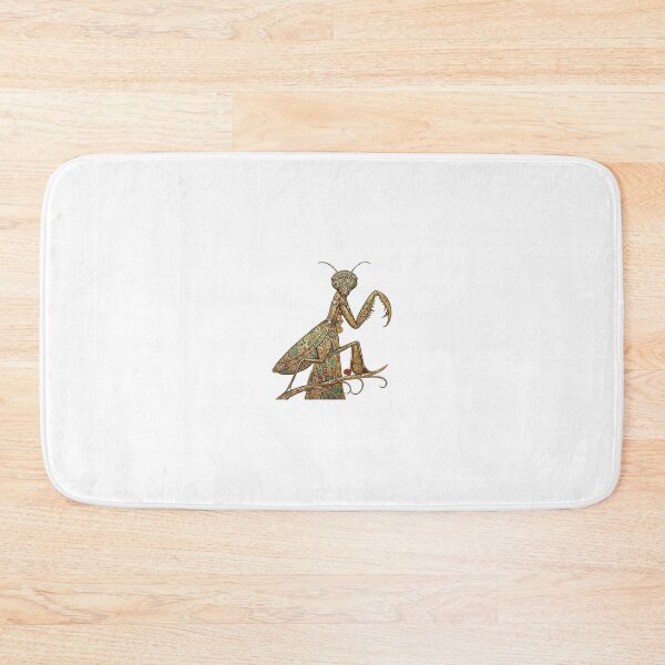Item preview, Golden Mosaic Praying Mantis Art Nouveau Style designed and sold by Lovely Elen.