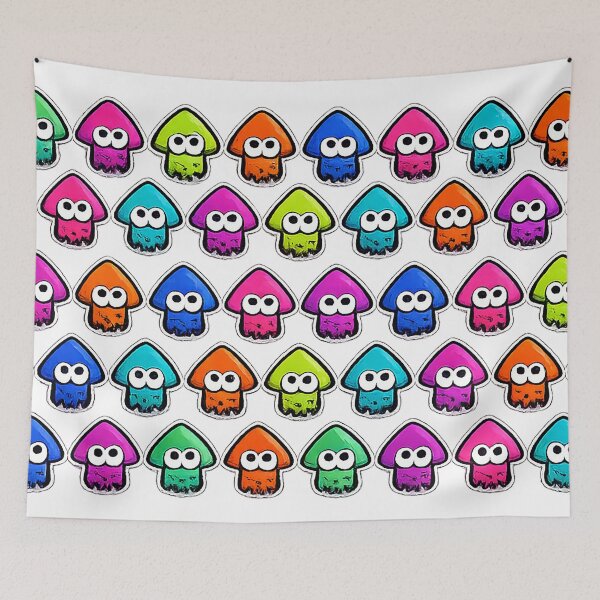 Item preview, Rainbow Ink Squid Street Art designed and sold by andrew1111g.
