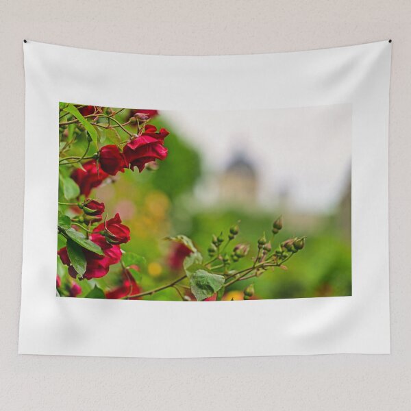 Item preview, Volksgarten red roses garden in Vienna, spring season background, Austria designed and sold by goceris.