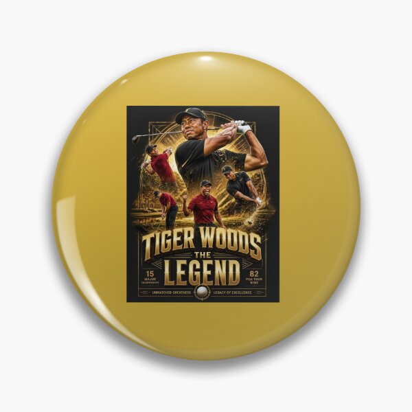 Item preview, Tiger Woods The Legend | Premium Golf Champion Artwork | Luxury Sports Poster Digital Art designed and sold by tareankush.