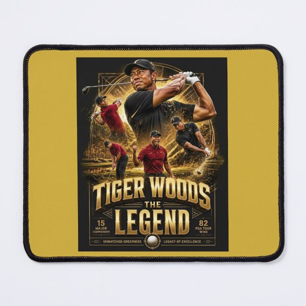 Item preview, Tiger Woods The Legend | Premium Golf Champion Artwork | Luxury Sports Poster Digital Art designed and sold by tareankush.