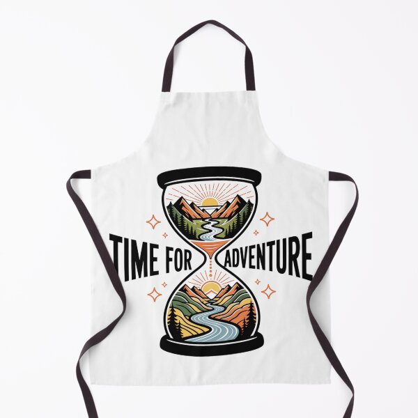Item preview, Time for Adventure Hourglass Vector Design - Mountain Landscape and River T-Shirt Graphic designed and sold by Gabe1983.
