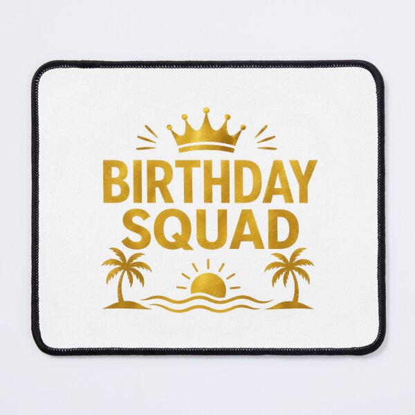 Item preview, Birthday Squad Gold Palm Tree T-Shirt | Tropical Birthday Party Matching Family Tee designed and sold by CalmMandala.