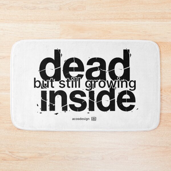 Item preview, Muerto por dentro pero aún creciendo - Cita tipográfica grunge designed and sold by AcosDesign.