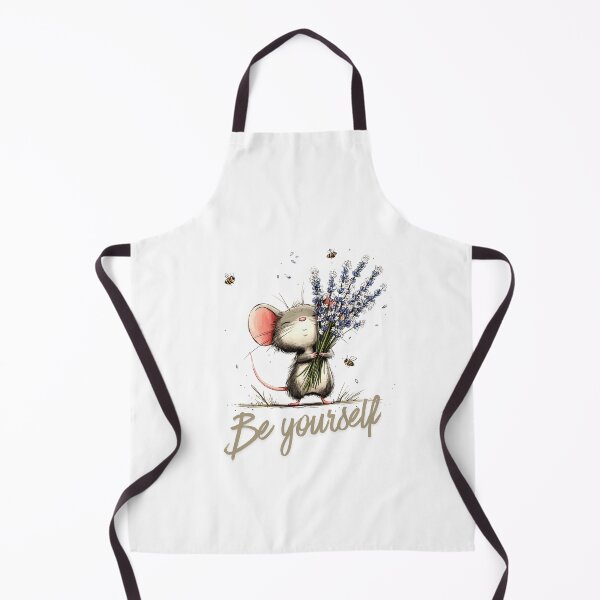 Item preview, Be Yourself Cute Mouse Wildflower Inspirational Quote designed and sold by CleanDecor.