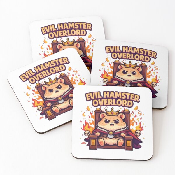 Item preview, Evil Hamster Overlord Sitting On Throne designed and sold by Northern Glow Art.