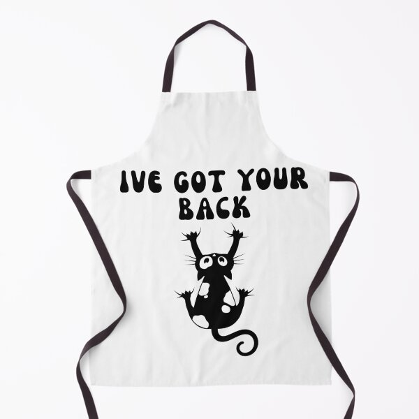 Item preview, I’ve Got Your Back Funny Black Cat | Cute Clingy Cat Pun designed and sold by BritishDelights.