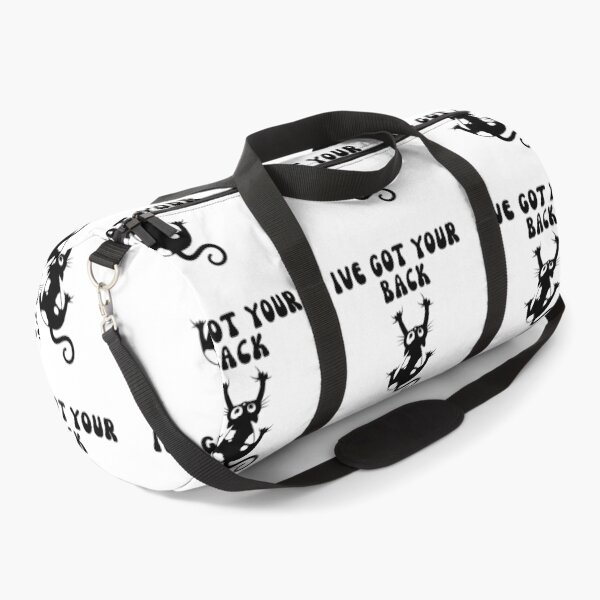 Item preview, I’ve Got Your Back Funny Black Cat | Cute Clingy Cat Pun designed and sold by BritishDelights.