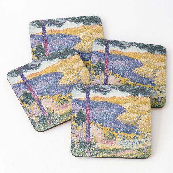 Item preview, impressionist Landscape Painting with Tall Tree designed and sold by SENSIBILITY2020.