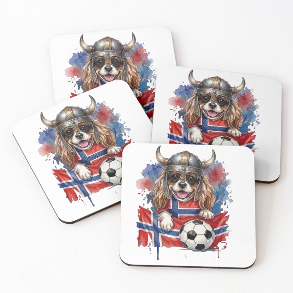 Item preview, Cavalier King Charles Spaniel Blenheim World Cup Norway Suppawter designed and sold by The Suppawters.