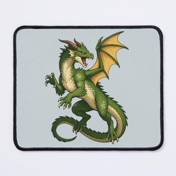 Item preview, Majestic Green Dragon | Fantasy Dragon Art designed and sold by Hatchling Hollow.
