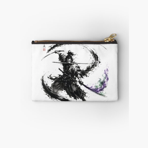 Item preview, Three Sword Ronin Triple Wind Slash Ink Warrior Art designed and sold by MouradStudio.