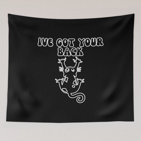 Item preview, I’ve Got Your Back Funny Black Cat | Cute Clingy Cat Pun designed and sold by BritishDelights.