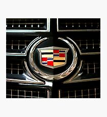 cadillac logo Emblem Photographic Print
