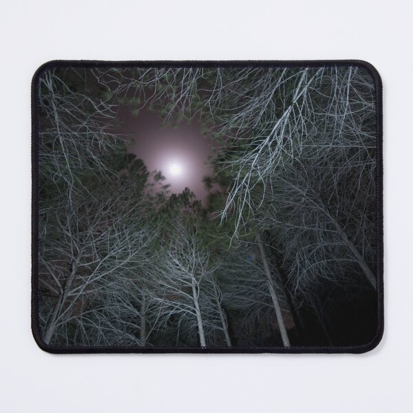 Item preview, Moon Glowing Through Bare Trees at Night designed and sold by Amitphotos.