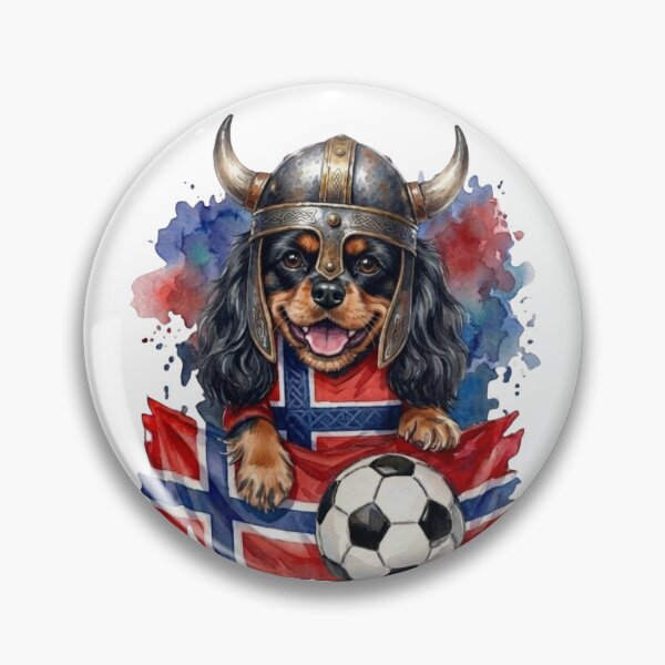 Item preview, Cavalier King Charles Spaniel black and tan World Cup Norway Suppawter designed and sold by The Suppawters.