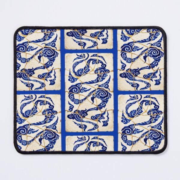 Item preview, Azure Serpent Gzhel Ceramic Design designed and sold by JFOdesign.