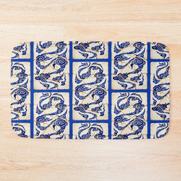 Item preview, Azure Serpent Gzhel Ceramic Design designed and sold by JFOdesign.