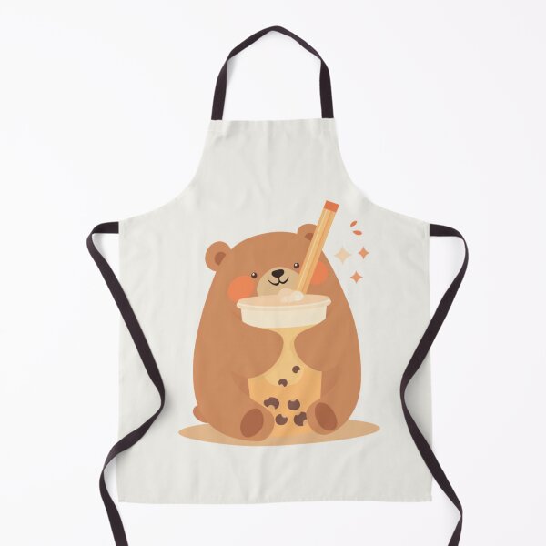 Item preview, Cute Chubby Bear Hugging Boba Tea Cup Kawaii T-Shirt designed and sold by WrongGift.