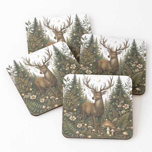 Item preview, Forest Guardian | Majestic Deer Woodland Nature Graphic T-Shirt designed and sold by rushaib.