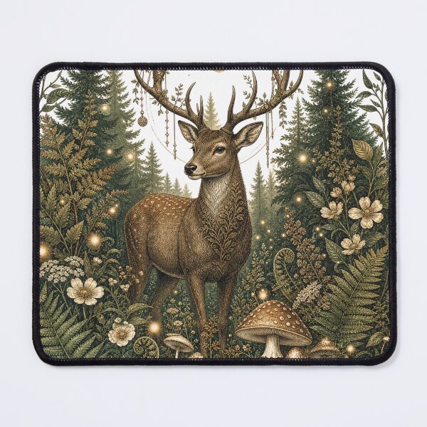 Item preview, Forest Guardian | Majestic Deer Woodland Nature Graphic T-Shirt designed and sold by rushaib.
