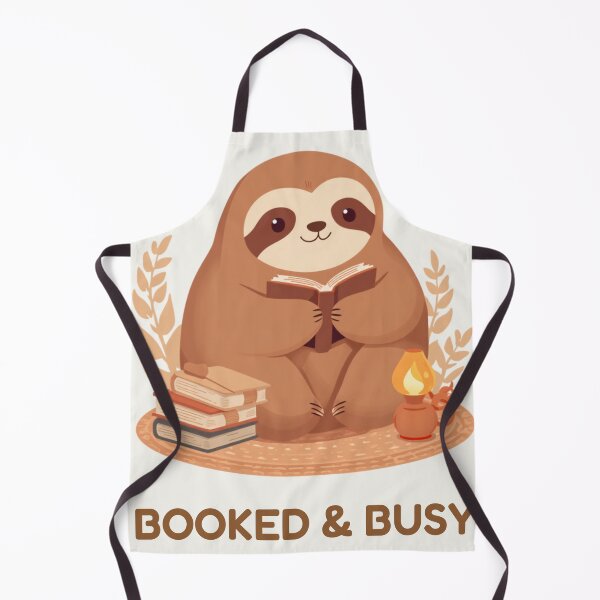 Item preview, Booked & Busy Sloth Funny Kawaii Quote Cute Animal T-Shirt designed and sold by WrongGift.