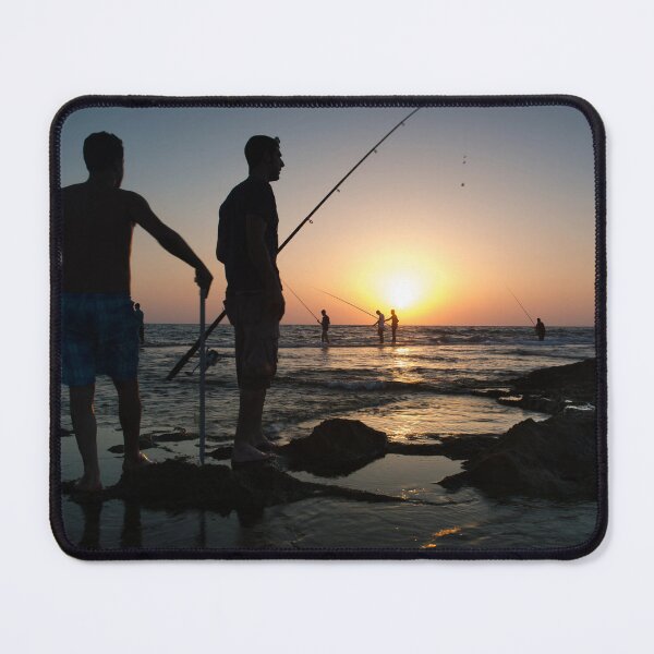 Item preview, Fishermen on Rock at Golden Sunset designed and sold by Amitphotos.