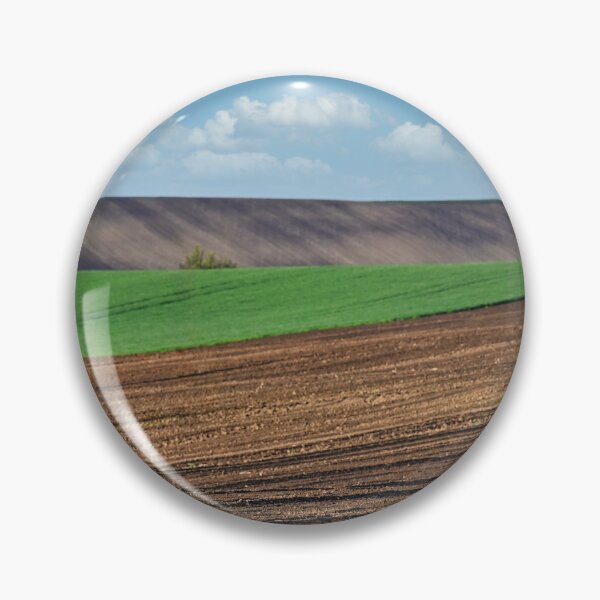 Item preview, Plowed and green wheat fields,Moravia rolling hills springtime landscape ,Chech Republic designed and sold by goceris.