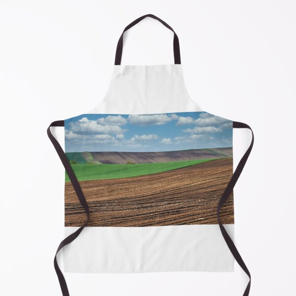 Item preview, Plowed and green wheat fields,Moravia rolling hills springtime landscape ,Chech Republic designed and sold by goceris.