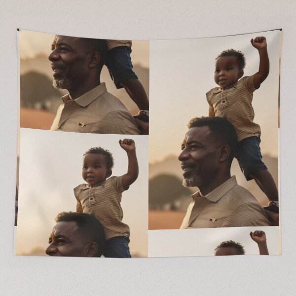 Item preview, Portrait - Afro-Bohemian Paternal Figure, African Family Aesthetic designed and sold by Beat-It.