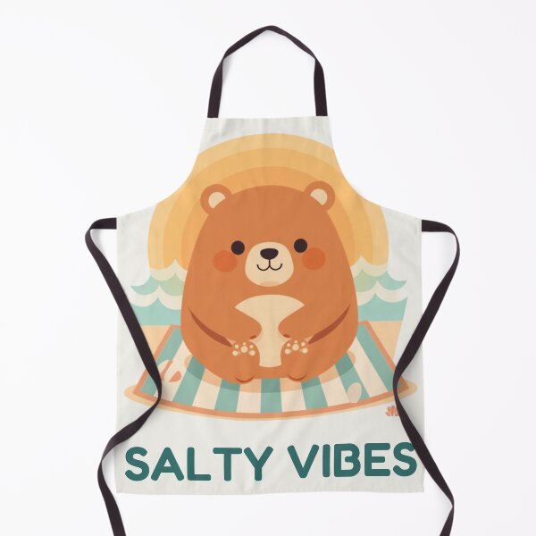 Item preview, Salty Vibes Bear Funny Kawaii Quote Cute Animal T-Shirt designed and sold by WrongGift.
