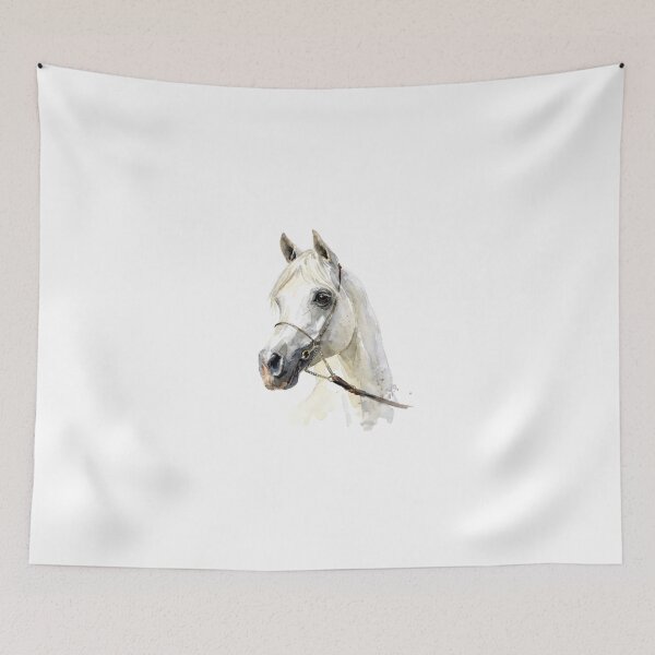 Item preview, Watercolor Arabian Horse Painting designed and sold by GelEtBallons.