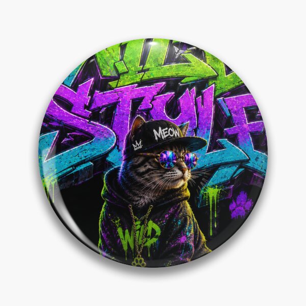 Item preview, Wild Style Neon Cat Graffiti designed and sold by Neon Riot Studio.