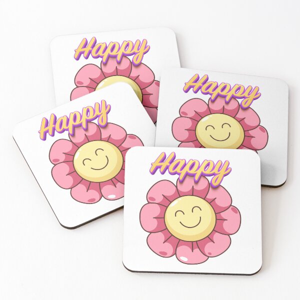 Item preview, Happy Flower Smiley Face Aesthetic Cute Floral Design designed and sold by NikBrin Prevail .