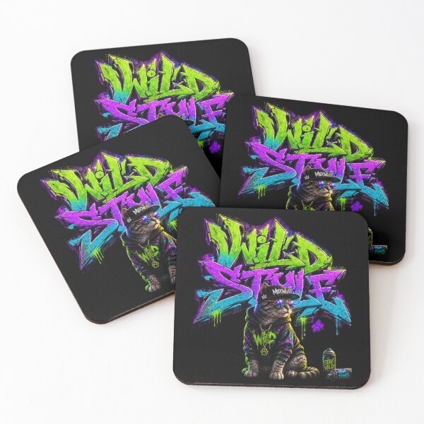 Item preview, Wild Style Neon Cat Graffiti designed and sold by Neon Riot Studio.