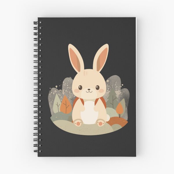 Item preview, Adventurous Bunny Backpack Autumn Forest Kawaii T-Shirt designed and sold by WrongGift.
