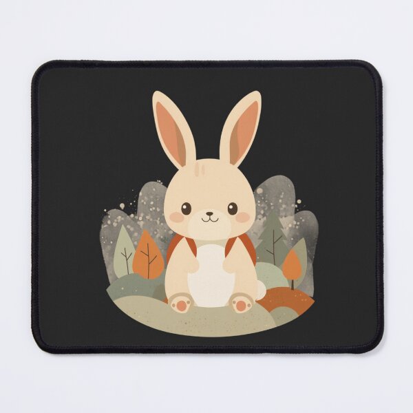 Item preview, Adventurous Bunny Backpack Autumn Forest Kawaii T-Shirt designed and sold by WrongGift.