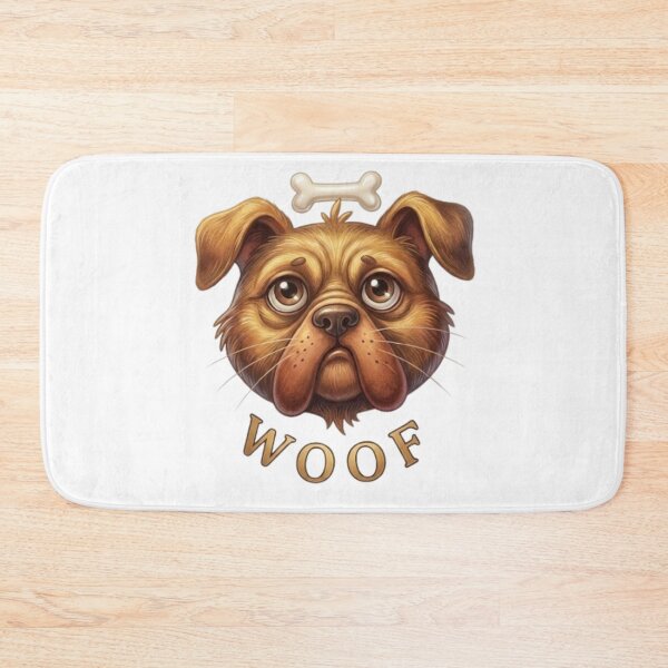 Item preview, Cute Woof Dog Doodle With Bone designed and sold by Northern Glow Art.
